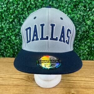 NWT Dallas Embroidered Team Color Snapback Adjustable Baseball Cap